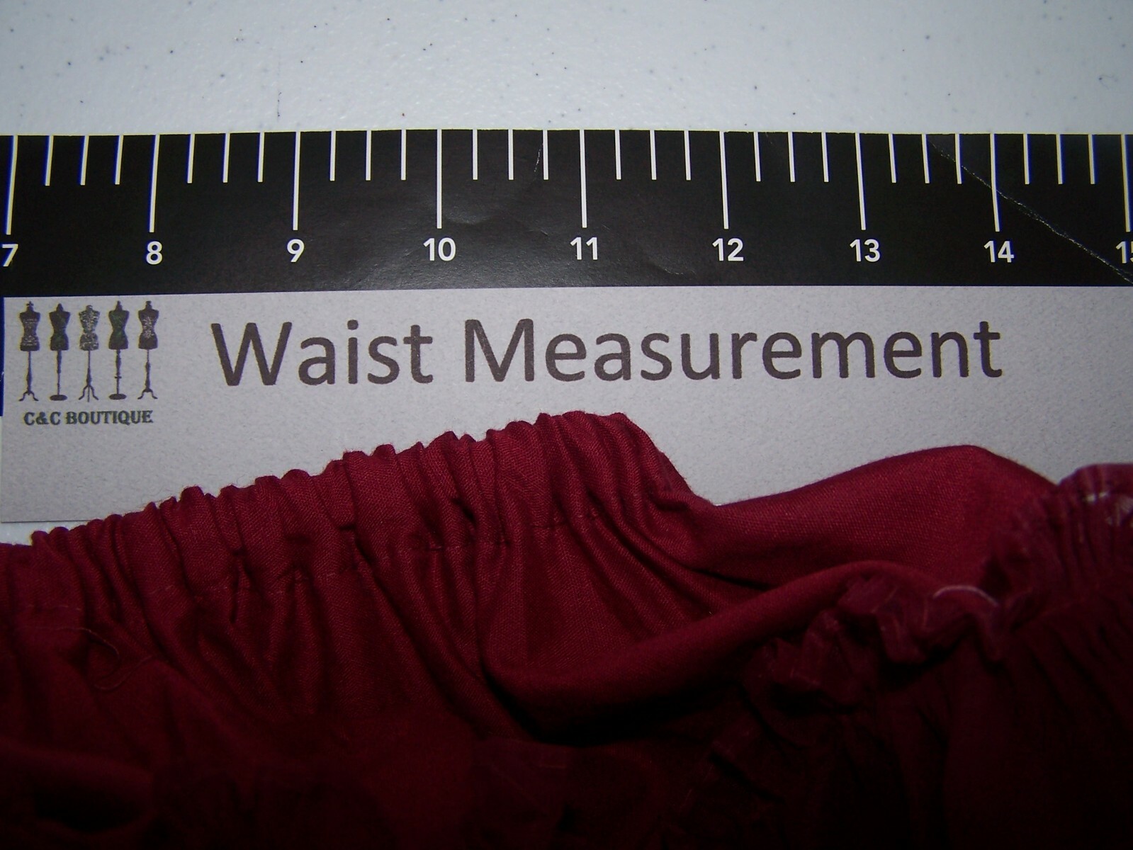 Vintage Fashions by Nita Smith Square Dance Petticoat Burgundy Waist 22-44