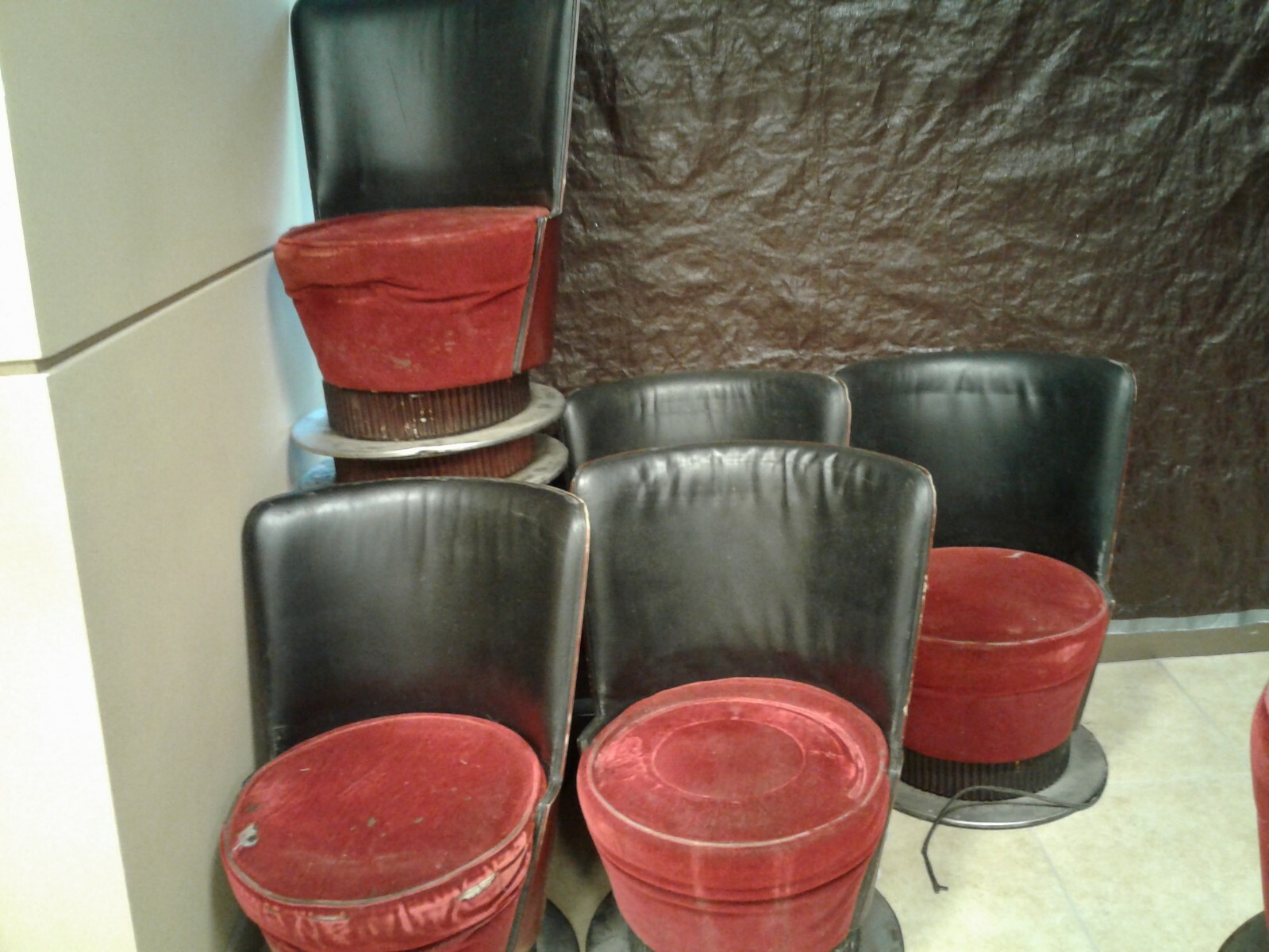 1940'S Deco Matching Bent Laminated Wooden Back Roxi Nightclub Chairs(Set of 18)