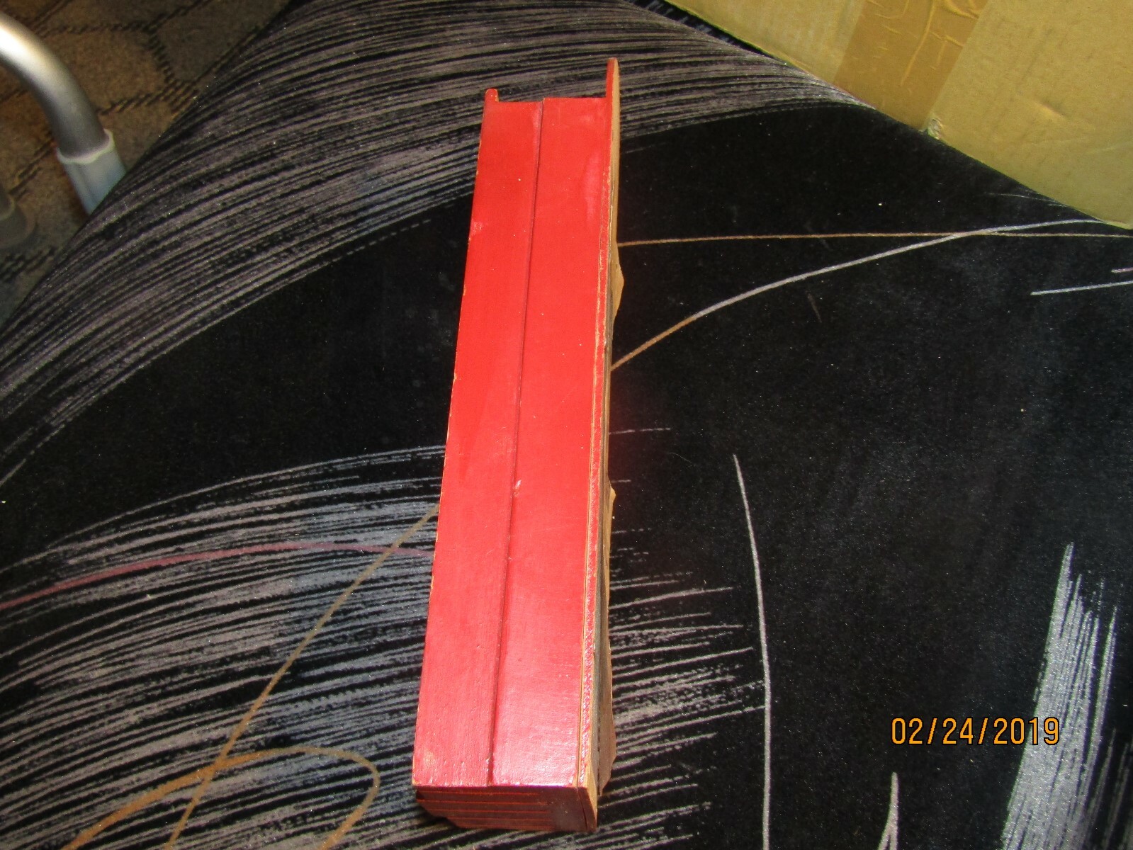 Vintage 1930's stowage product  Kitchen Knife Holder Wooden Block Wall Mount