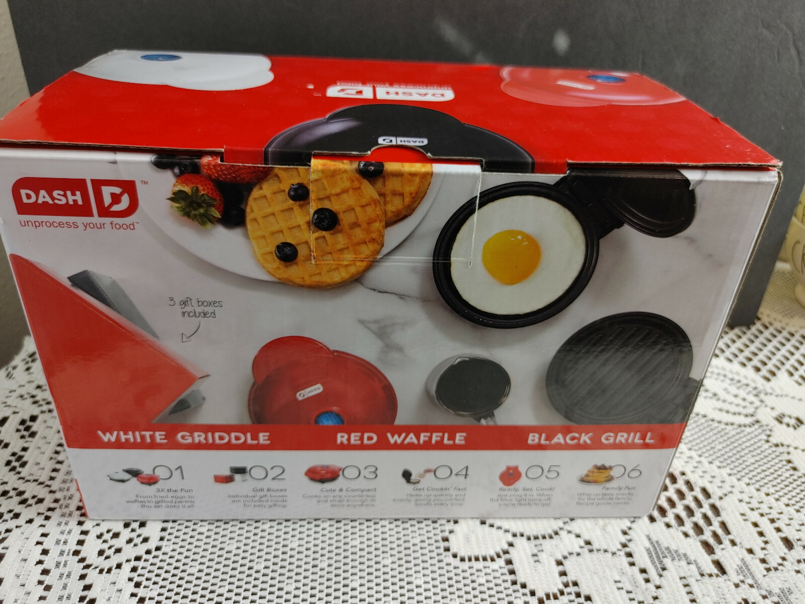 mini waffle maker set of 3