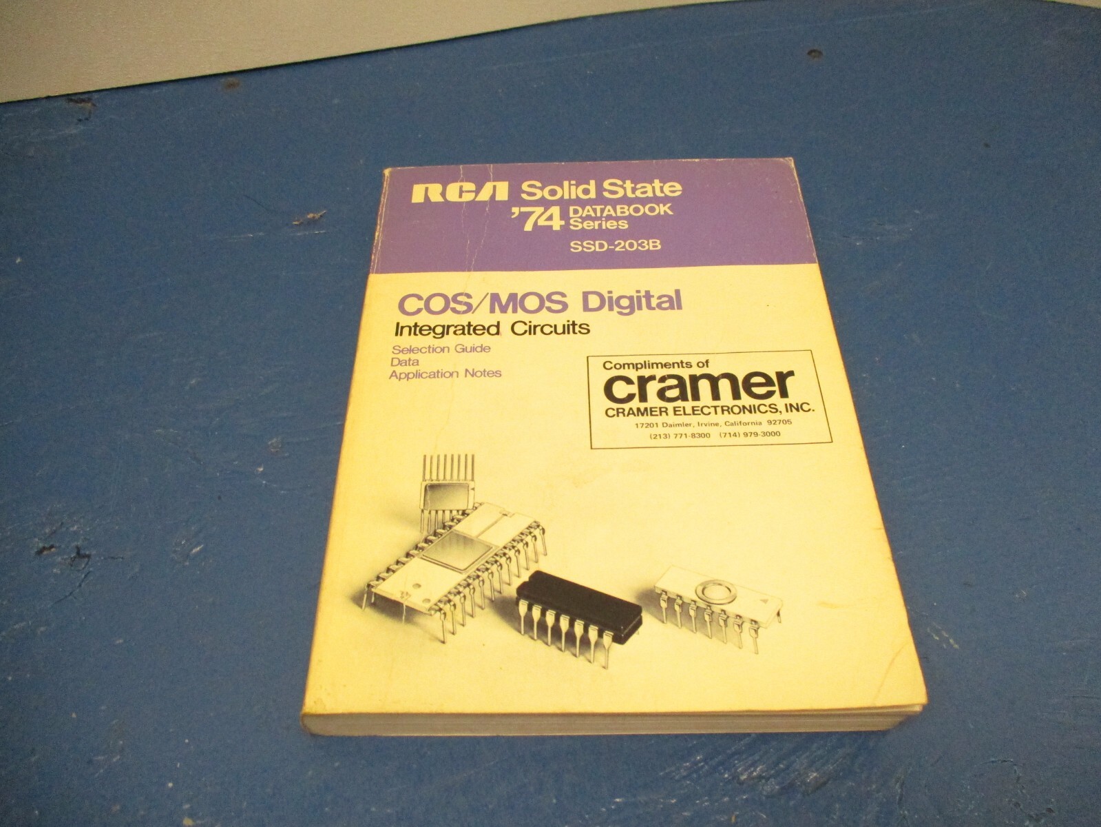 74 RCA Solid State Databook Series Book COS/MOS Digital SSD 74 RCA Solid State Databook Series Book COS/MOS Digital SSD
