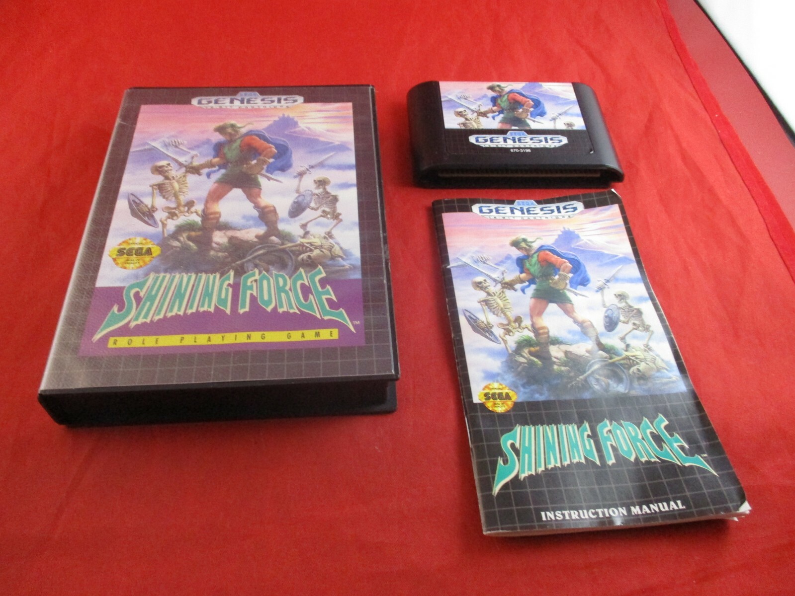Shining Force (Sega Genesis, 1992) COMPLETE w/ Box manual