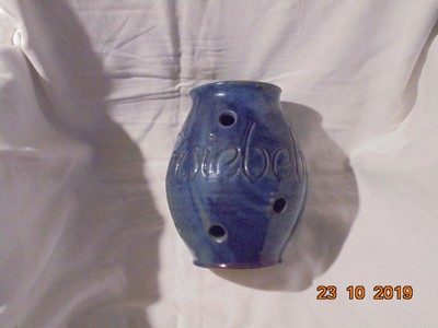 Keramik Zwiebeln Schutte Vorratsgefass Wandgefa H B17x15cm gebraucht S30 26