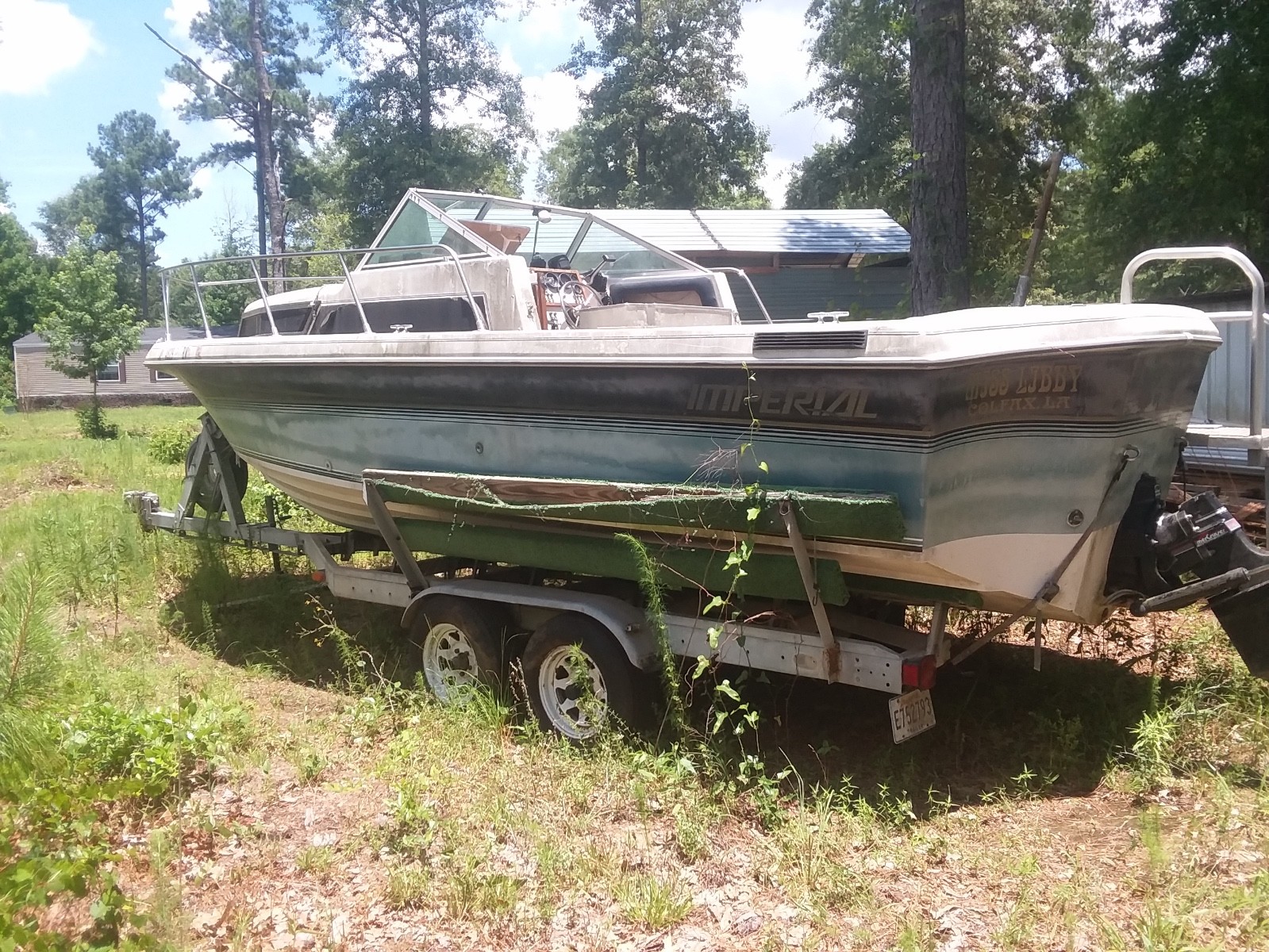 1979 Imperial Vc230 Powerboat w Motor & Trailer, Colfax LA No Fees & No Reserve