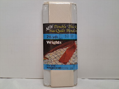 Wrights - Double Thick Bias Quilt Binding (2.5 Yards) - Oyster #116-28