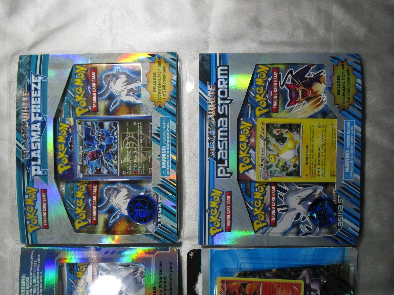 4 Pokemon TCG BW Mix Sealed Blister 3 Booster Packs Cards Plasma Storm etc   B43