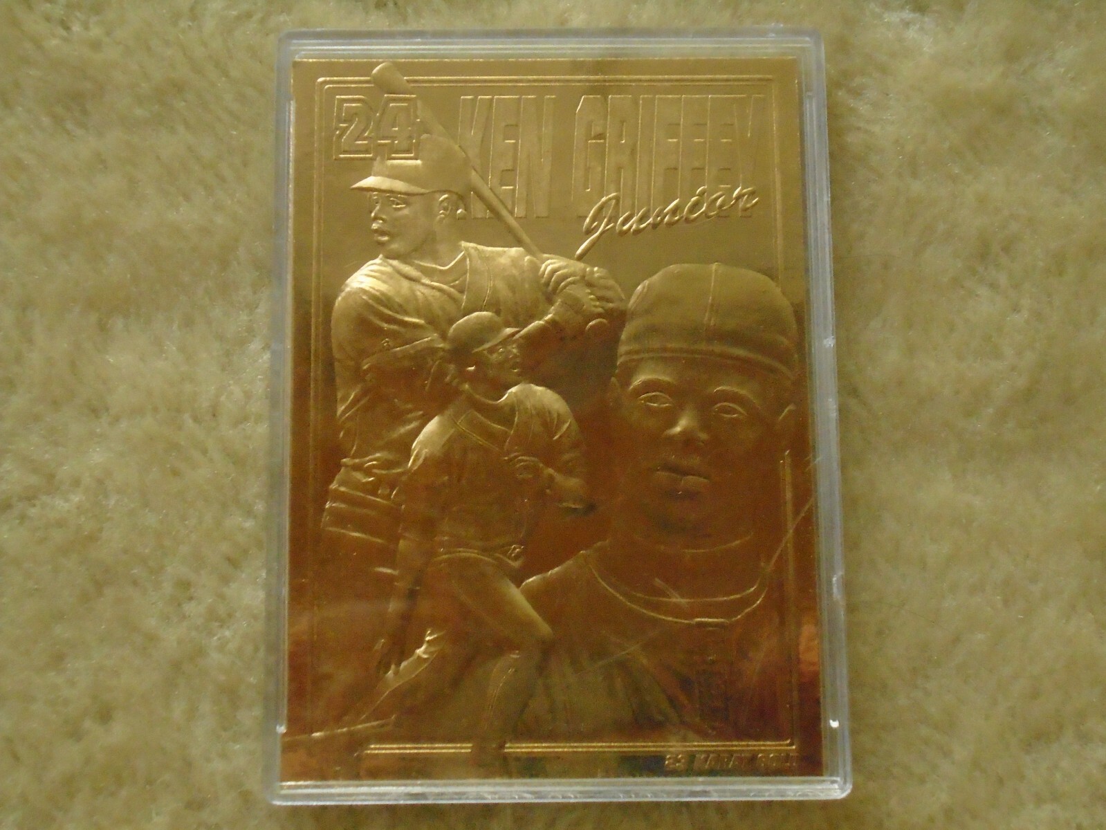 1996 Bleachers Ken Griffey Jr 23kt Gold Baseball Card | eBay