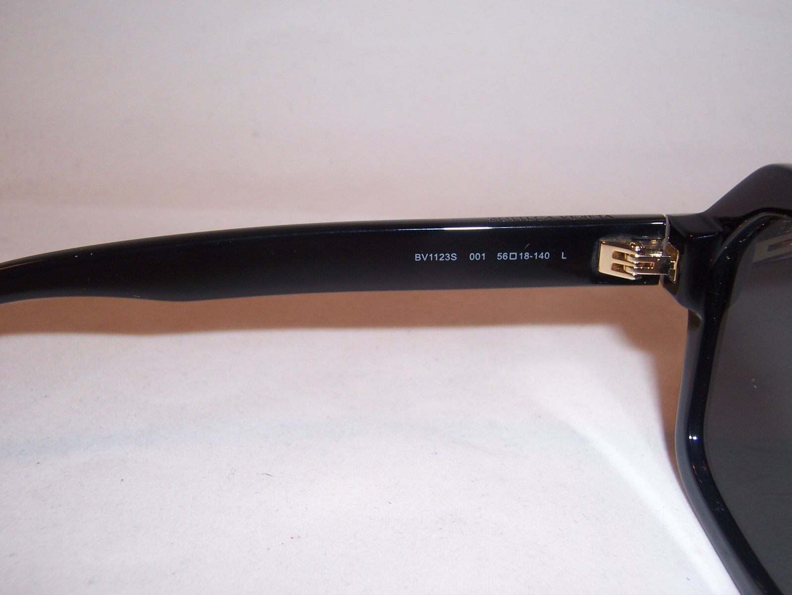 Pre-owned Bottega Veneta Sunglasses Bv 1123s 001 Black/grey 56mm Authentic 1123 In Gray