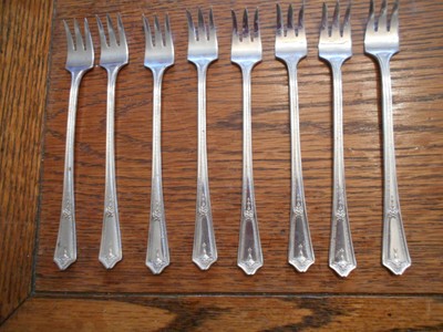 Sea Rose by Gorham Sterling Silver Cocktail Fork 3-Tine 5 34