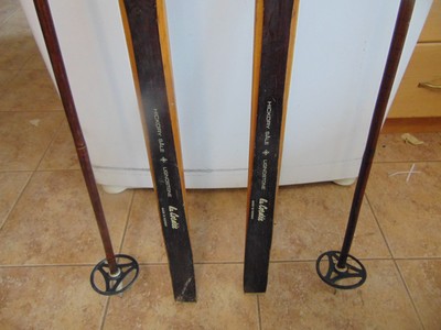 vintage   wooden skis  80 