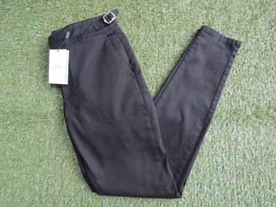 Arne Chino Trousers - Black - Size 30L 30 Long - Brand New with Tags