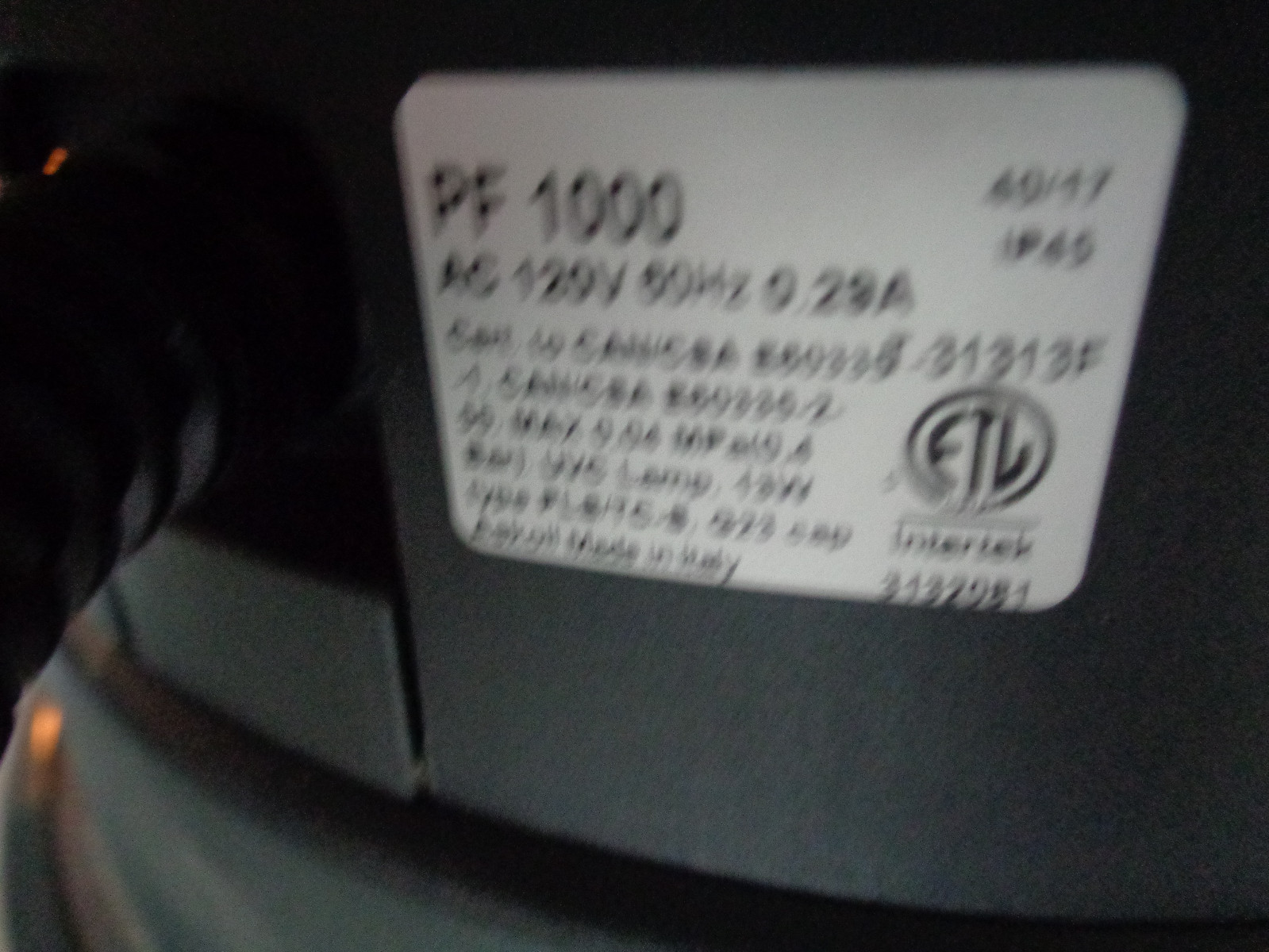 PRESSURE FLOW PF 1000 UVC Filter/Pump ONLY - UNUSED