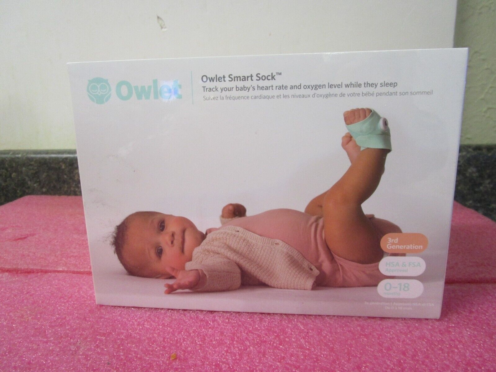SEALED! Owlet Smart Sock 3 3rd Gen Track your Baby's Heart Rate and Oxygen Level