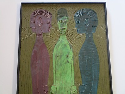 VINTAGE 1960'S TO 1970'S PAINTING ABSTRACT TRIBAL VIBRATION MEDITATION POP ART