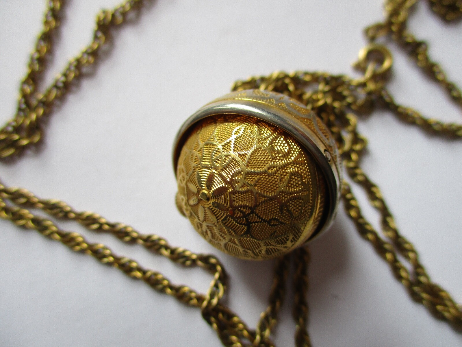 Kelbert Ball Watch Pendant with Chain