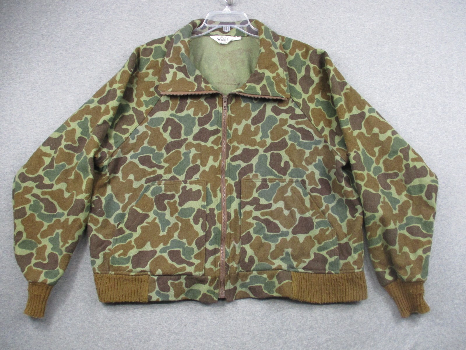 VTG WOOLRICH Jacket 3XL 100% Pure Wool Made in USA Frogskin
