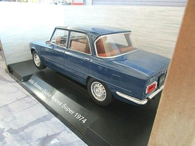 ALFA ROMEO Giulia Nuova Super Limousine blau blue 1974 18147 MCG SP NEU 118 