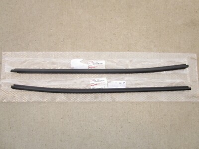 07-17 TOYOTA TUNDRA 2D CAB FRONT LEFT & RIGHT DOOR BELT MOLDING WEATHERSTRIP NEW