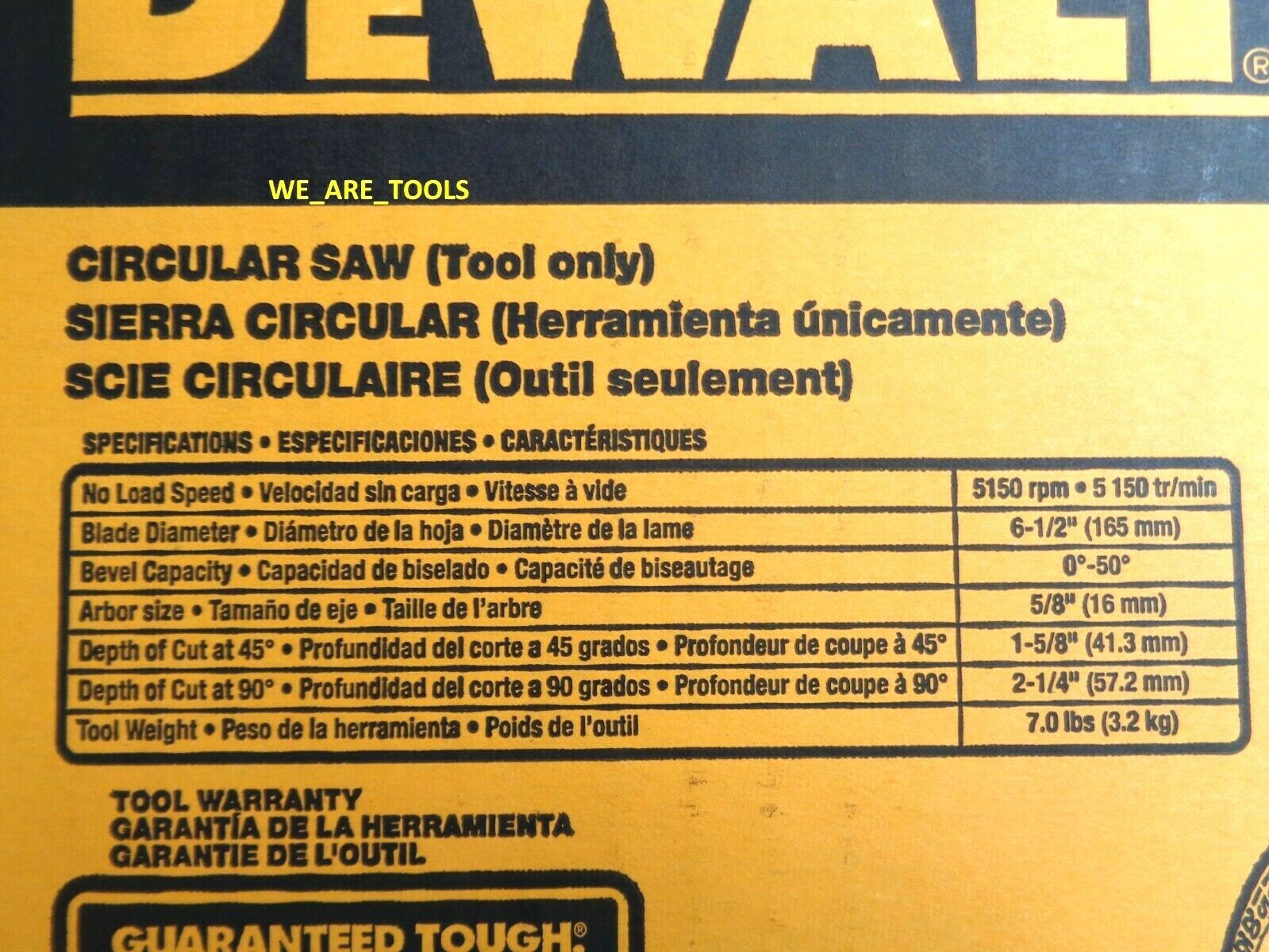Boxed Dewalt DCS391B 20V Cordless Battery Circular Saw 20 volt