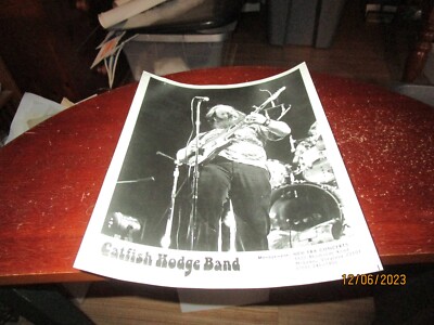 Vintage C. 1980's Catfish Hodge Blues Band Rare Press Photo New Era Concerts