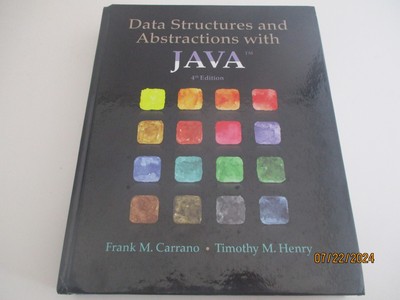 Data Structures and Abstractions with JAVA: 4th Edition, 2015. Good Cond. 397 Pg
