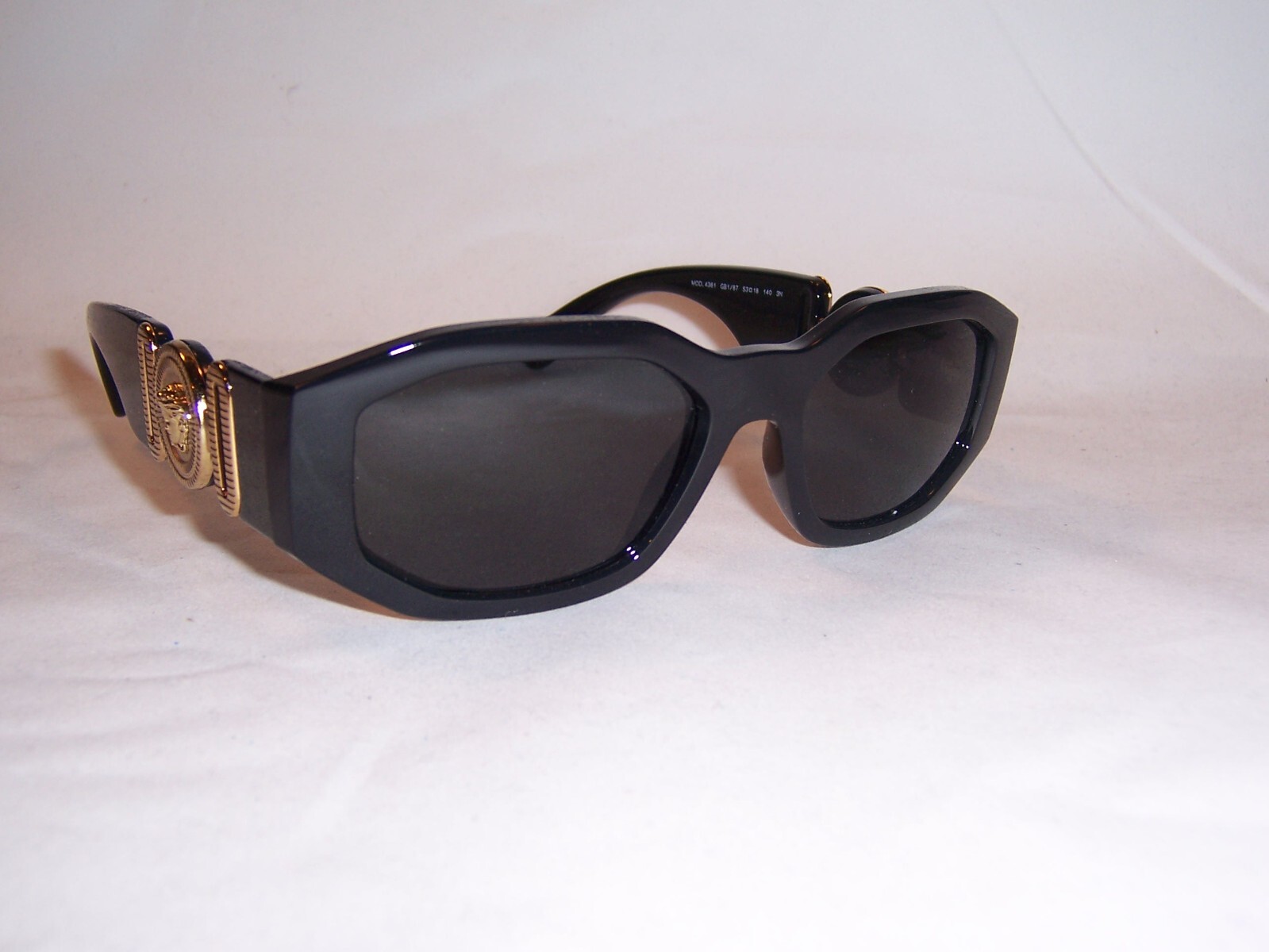 Pre-owned Versace Sunglasses Ve4361 Gb1/87 Black/gray 53mm Authentic 4361 In Gray