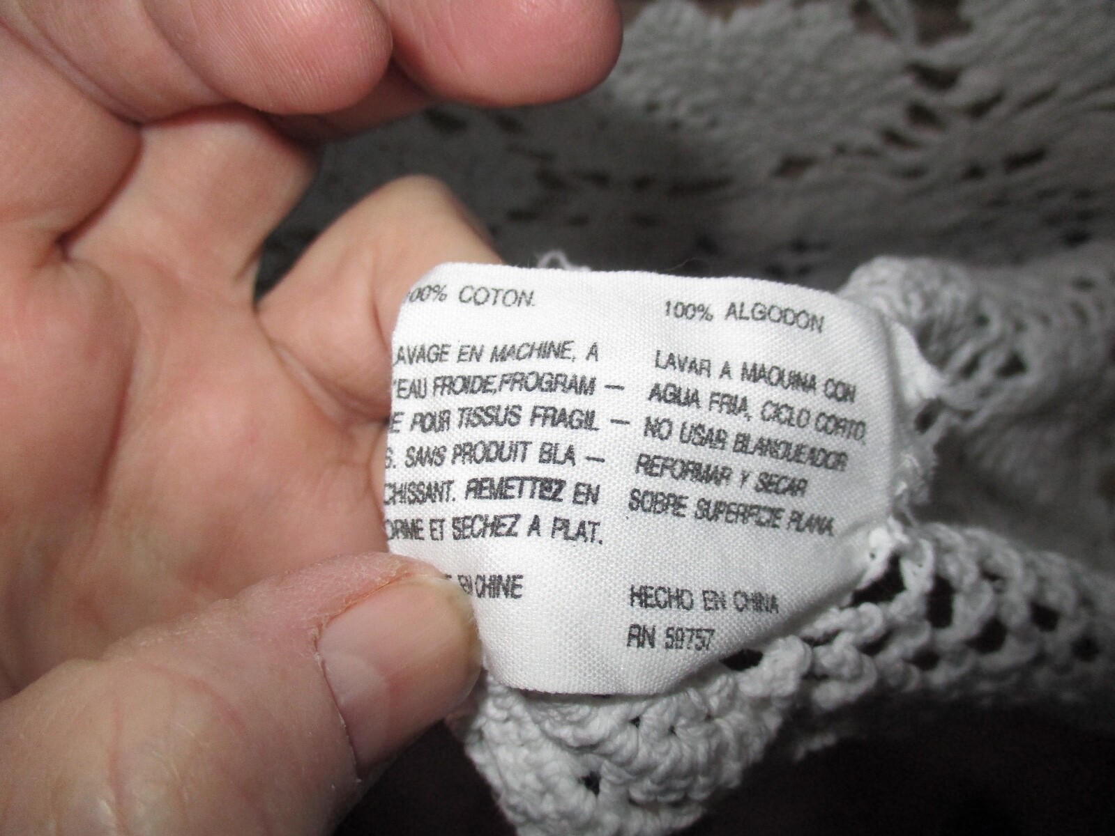 vintage crochet bed topper coverlet 84