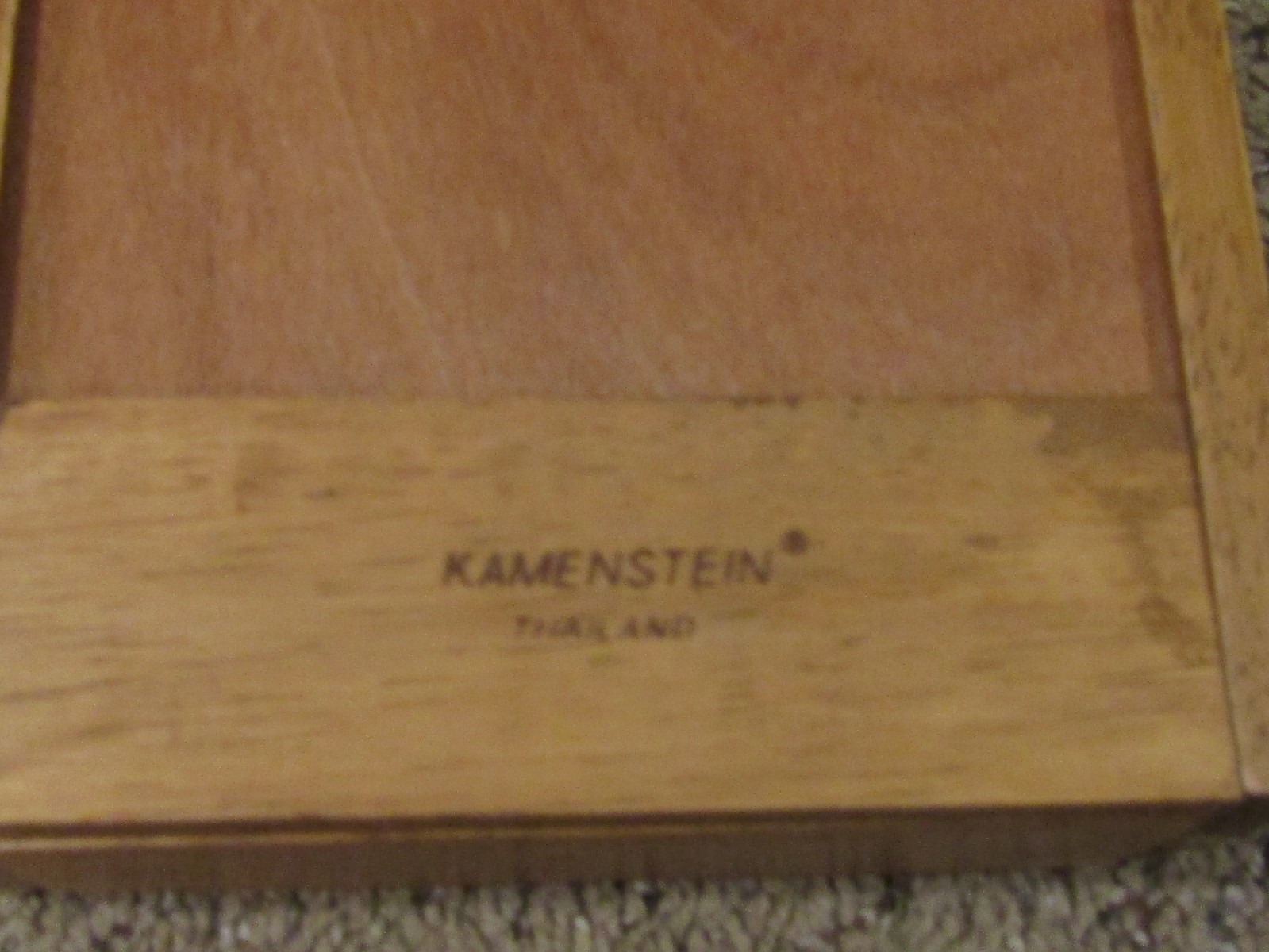 Kamenstein 3-tier mail caddy honey pine