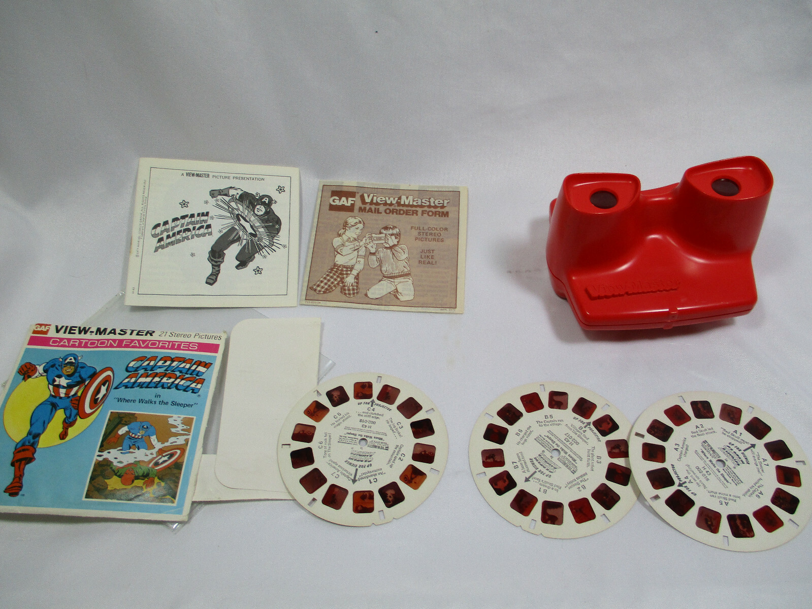 1977 Captain America View-Master Slides 