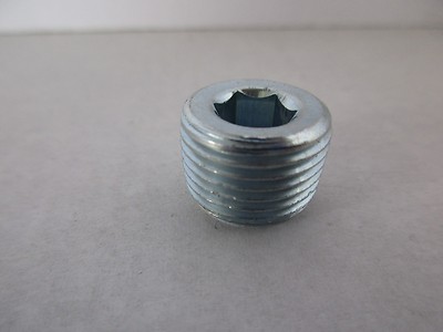 3/8" NPT PIPE FITTING PLUGS "CHROME" INTAKE WATER PUMP SB & BB FORD SBC BBC#4542