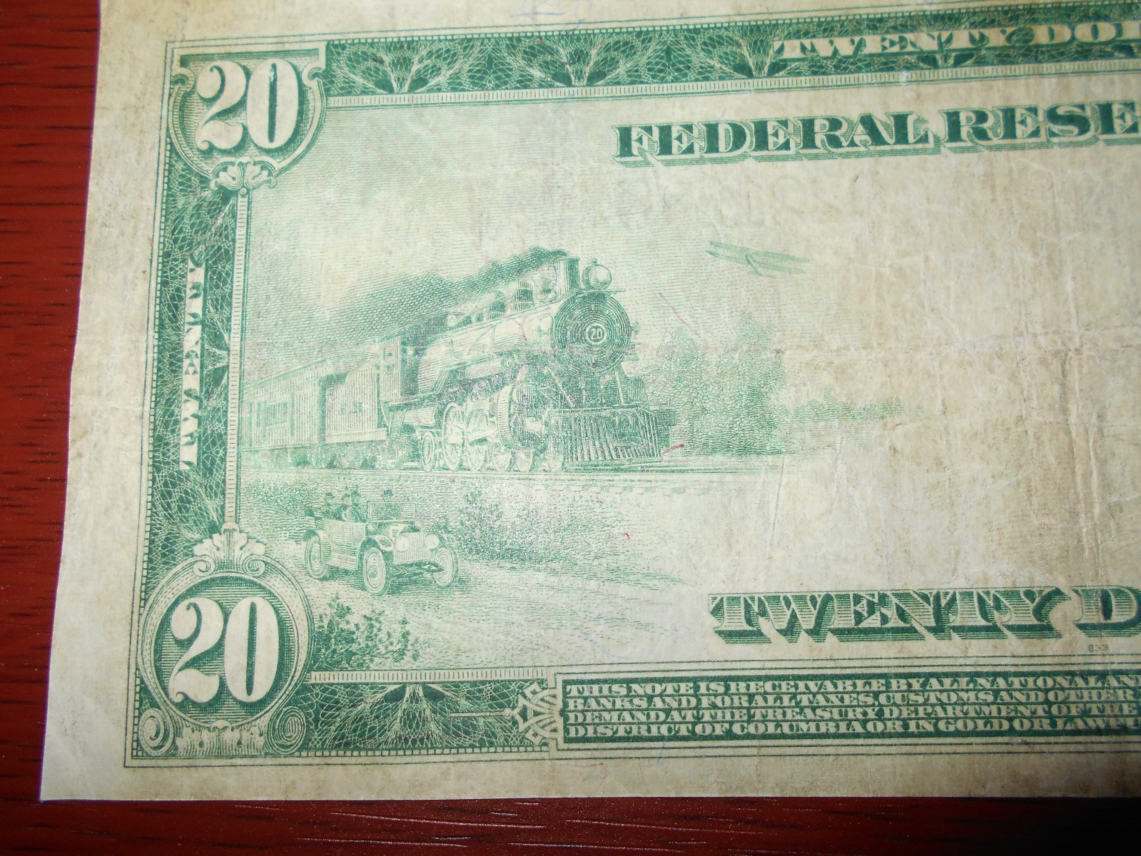 $20 FRN CLEVELAND 1914 SERIES LARGE NOTE WHITE / MELLON