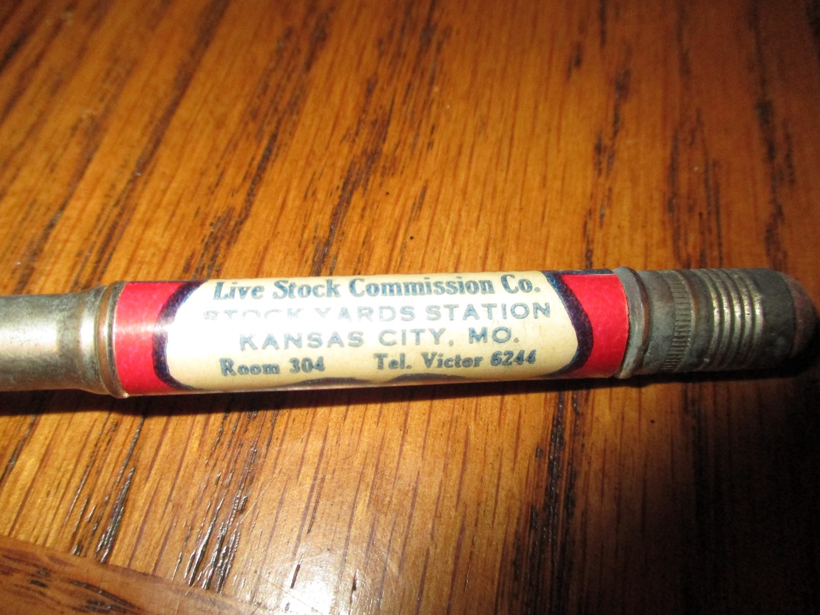 Old Bullet Pencil H. Thies & Sons Live Stock Comission Co. Kansas City, MO
