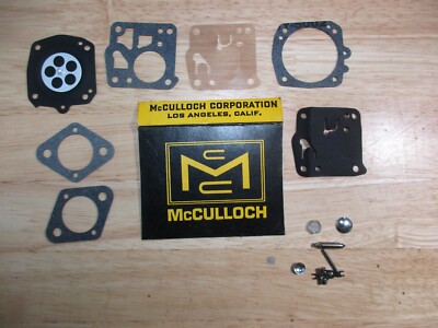 McCulloch Pro Mac 1000 Partner P100 R421T Carburetor Tillotson HS-172B Carb Kit 