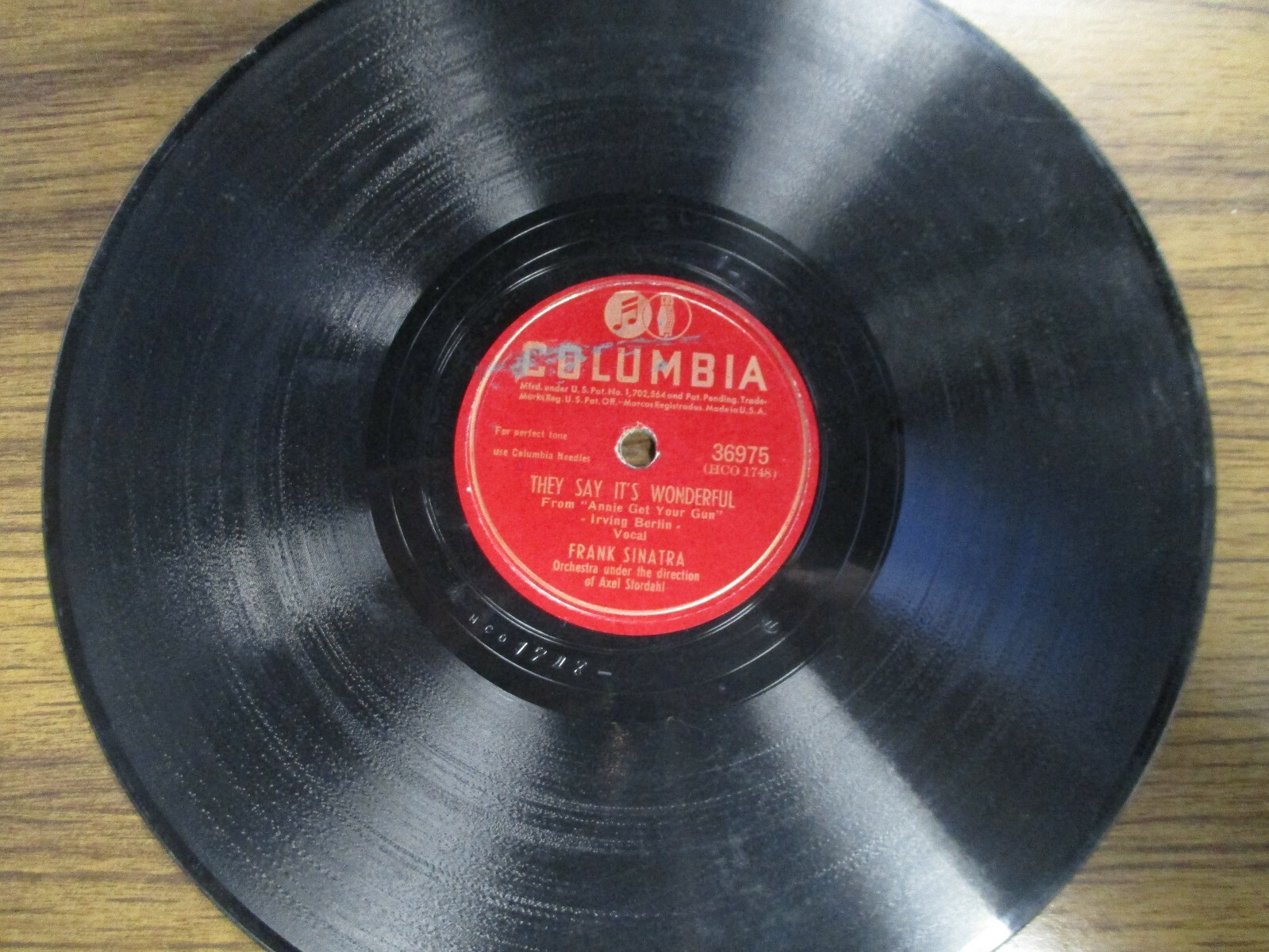 Vintage 78 RPM Record - Colombia, Frank Sinatra