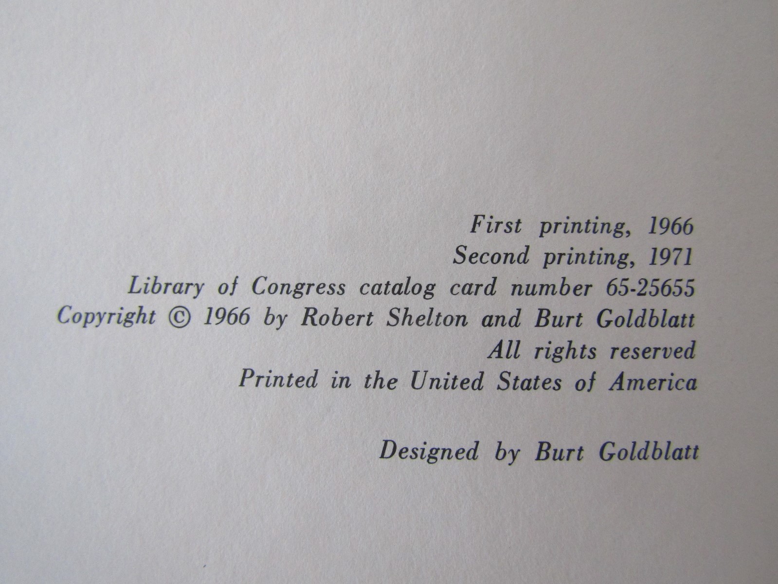 The Country Music Story by Robert Shelton & Burt Goldblatt HC 1971 2nd Print B39