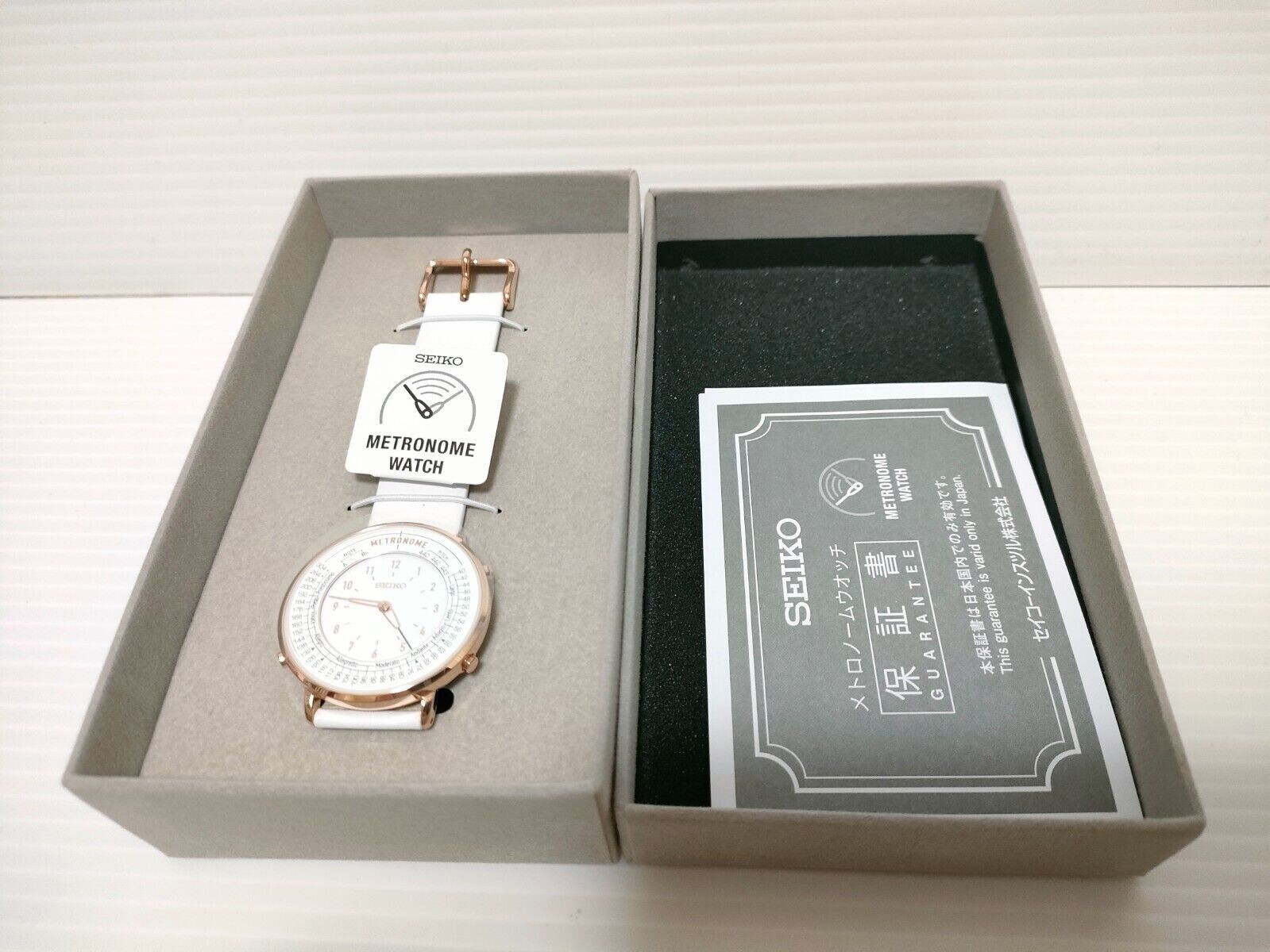 Pre-owned Seiko Metronome Watch Standard Line Color White Smw002a-new From Jp -fast