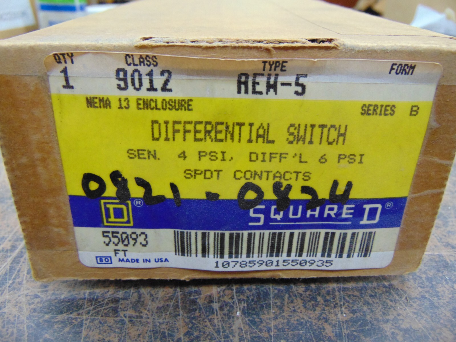 NEW SQUARE D 9012-AEW-5 DIFFENERENTIAL SWITCH | eBay