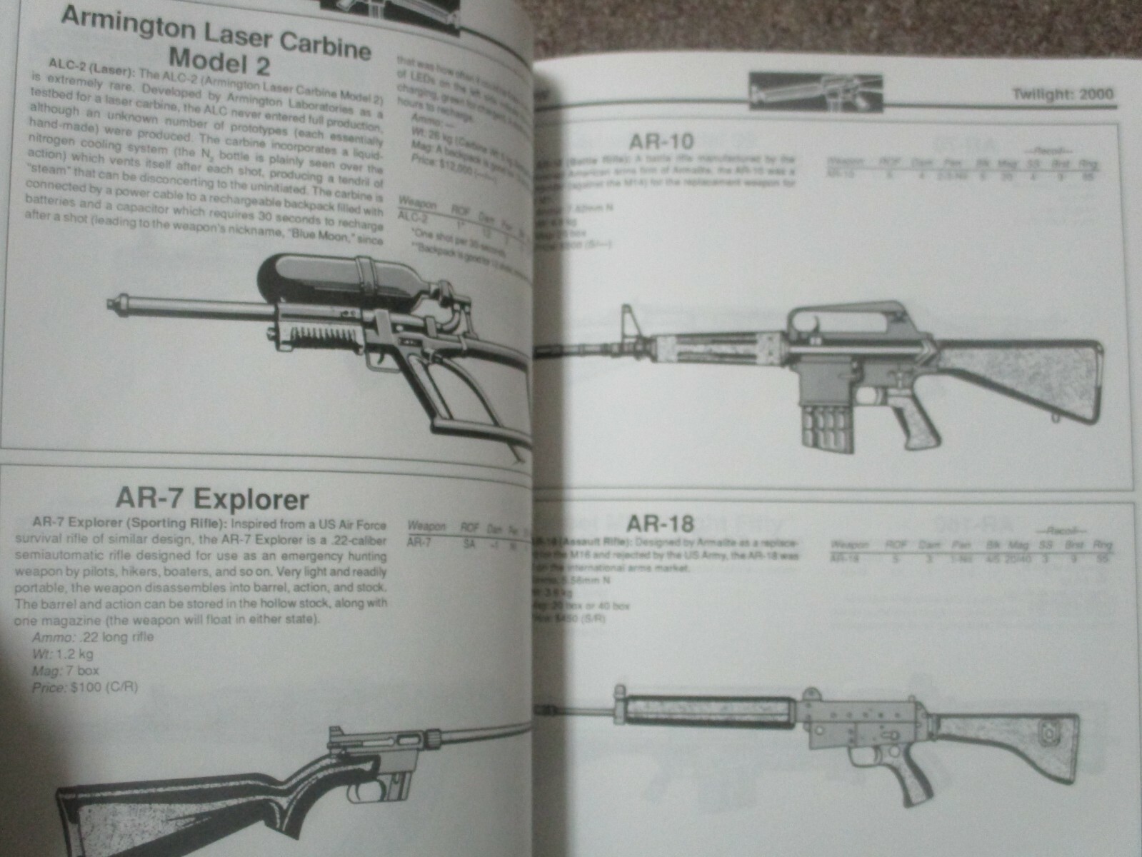 GDW Twilight: 2000 2nd Edition Infantry Weapons of the World accessory