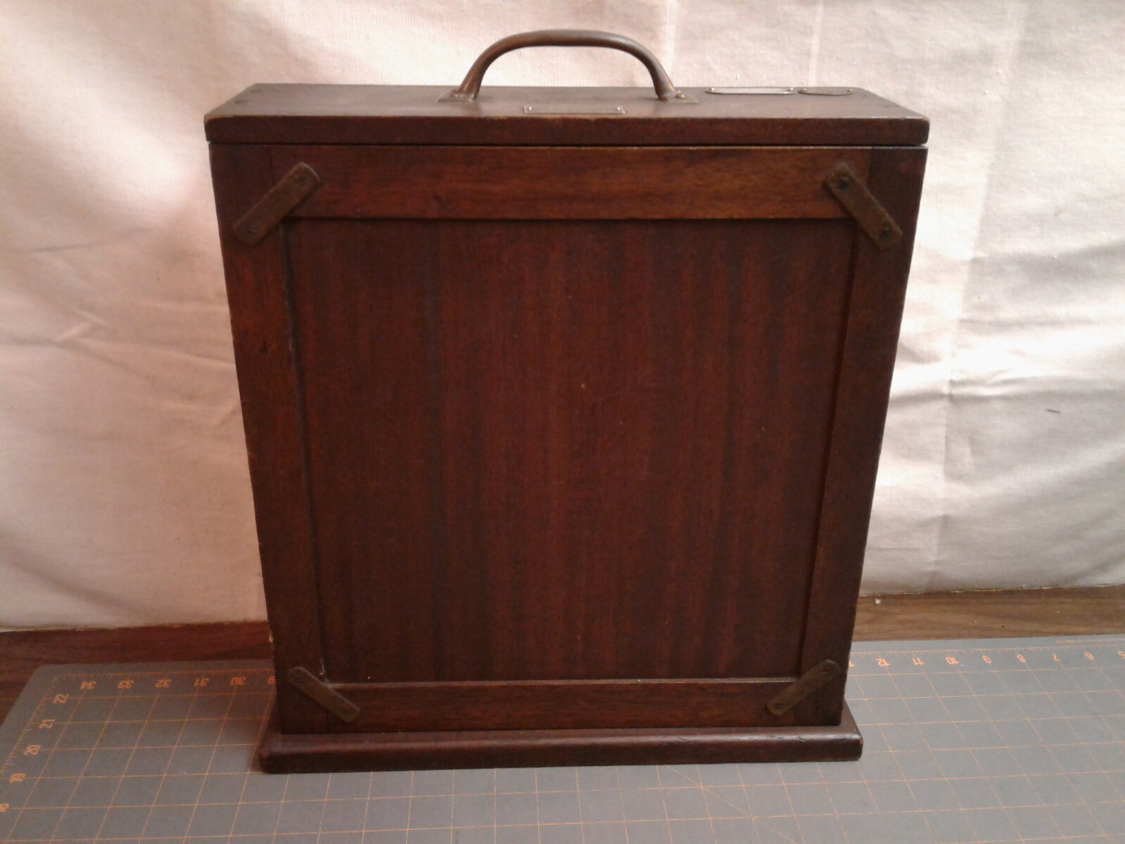 Foxboro Portable Thermometer Recorder in Mahogany Case ANTIQUE