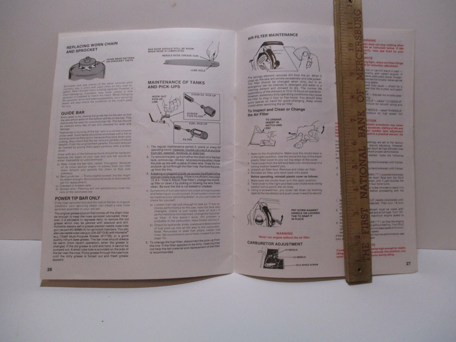 Homelite Owners Manual 180 - 192 - 200 - Chain Saws 18547-1