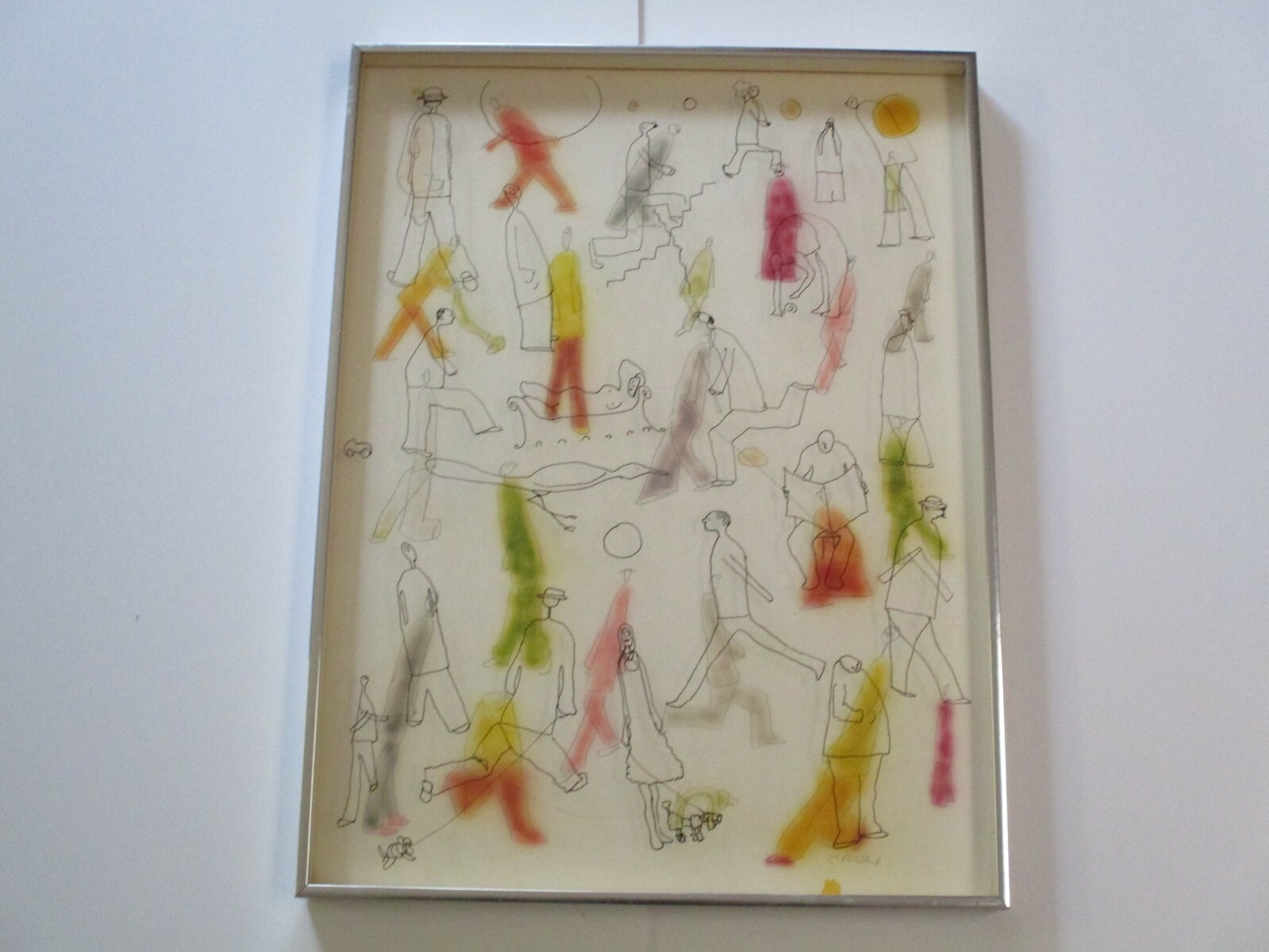 Robert Weil drawing pop op abstract expressionism modernism people urban city