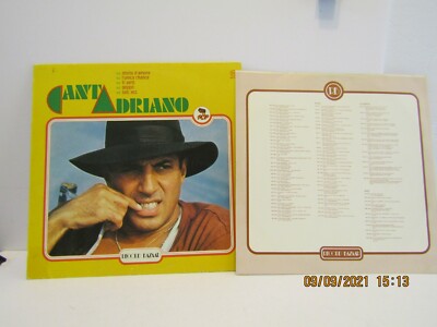 1-LP-ADRIANO CELENTANO-CANTA ADRIANO-RECORD BAZAAR & IL MEGLIO DI A.CELENTANO