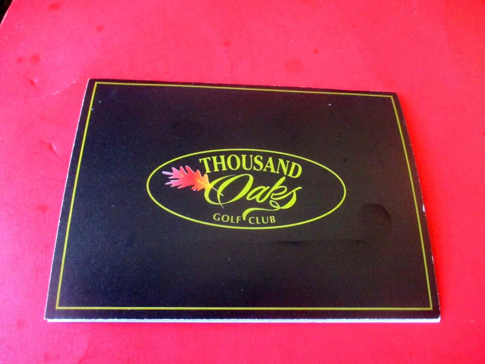 vtg - Golf Scorecard - THOUSAND OAKS GOLF CLUB gc - Grand Rapids MI