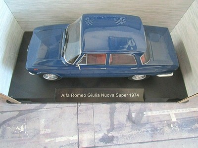 ALFA ROMEO Giulia Nuova Super Limousine blau blue 1974 18147 MCG SP NEU 118 