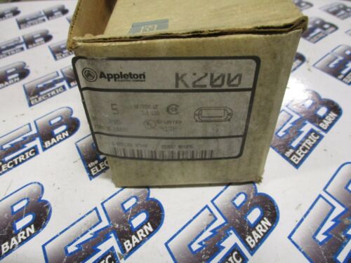 APPLETON K200, (5) 2" Steel Form 36, Conduit Body Covers - NEW