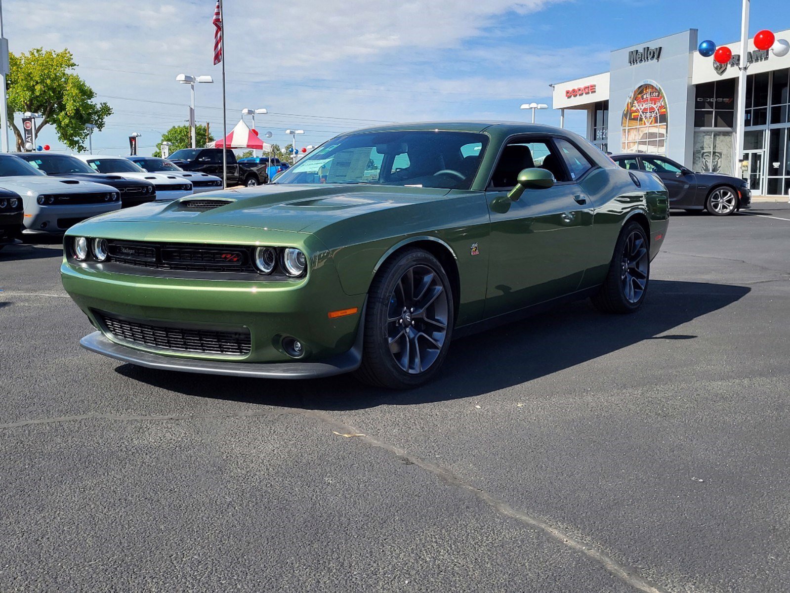 2022 Dodge Challenger R/t Scat Pack 0 Miles F8 Green New Dodge