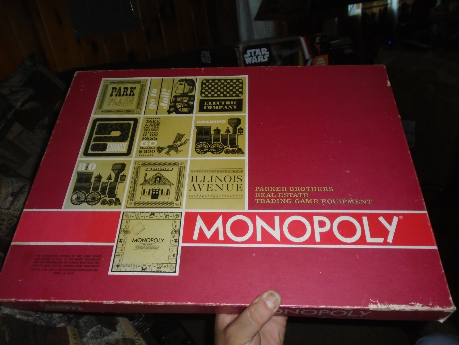 Vintage 1964 Parker Brothers Red Box MONOPOLY Board Game