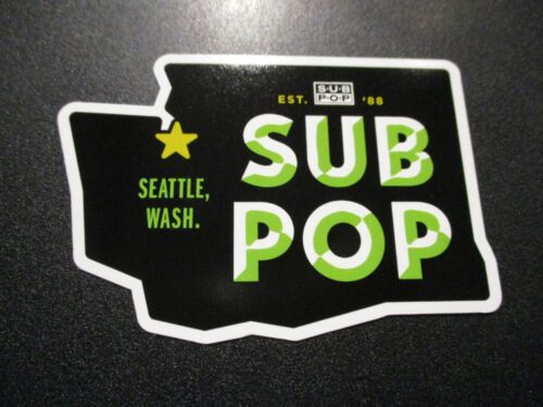 SUB POP SEATTLE 4" Seattle Washington state STICKER Decal pearl jam nirvana