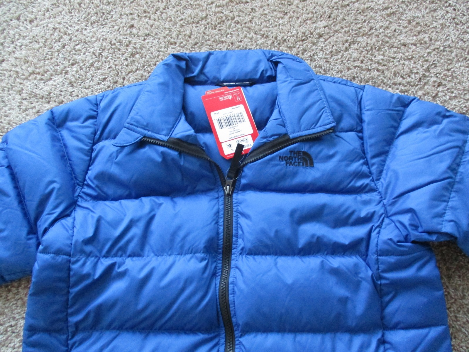 BNWT The North Face Big Boys Andes Zip-Up Puffer Jacket, XL(18), Turkish Sea