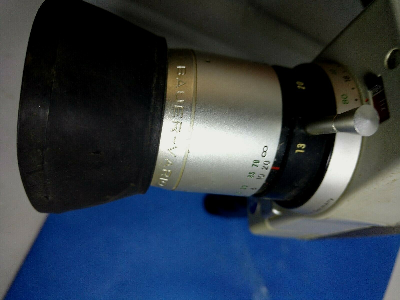 Bauer 88R Vintage Movie Camera 8mm Film Bauer Vario 1.8 9-32mm Zoom Lens Germany